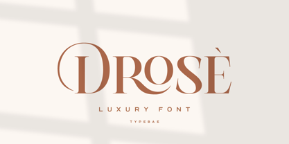 Drose Font Poster 1