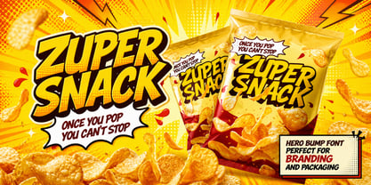 Hero Bump Font Poster 6