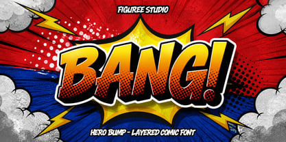 Hero Bump Font Poster 4