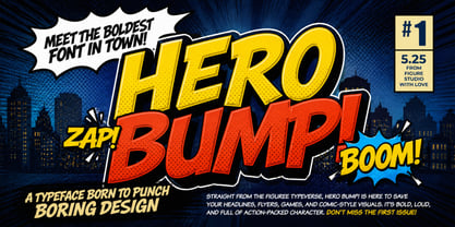 Hero Bump Font Poster 1