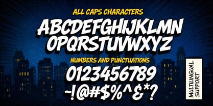 Hero Bump Font Poster 5