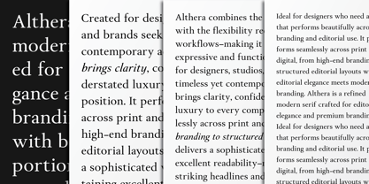Althera Font Poster 9