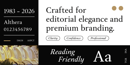 Althera Font Poster 2