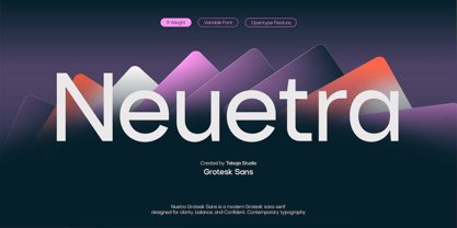 TBJ Neuetra Font Poster 1