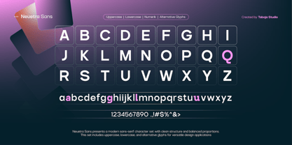 TBJ Neuetra Font Poster 2