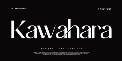Kawahara Font Poster 2