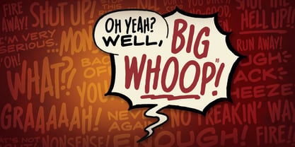 Big Whoop BB Font Poster 1