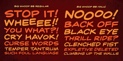 Big Whoop BB Font Poster 3