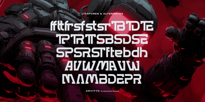 Arvitto Font Poster 12