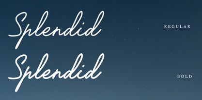 Midnight Reflection Font Poster 5
