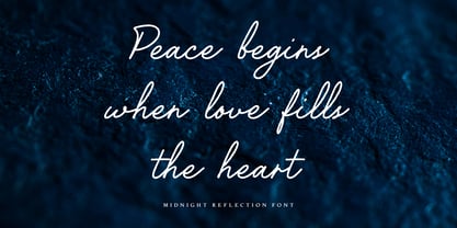 Midnight Reflection Font Poster 10
