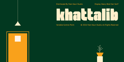 Khattalib Font Poster 1