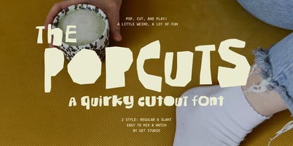 The Popcuts Font Poster 1