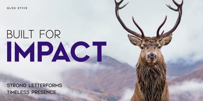 Glen Etive Font Poster 7