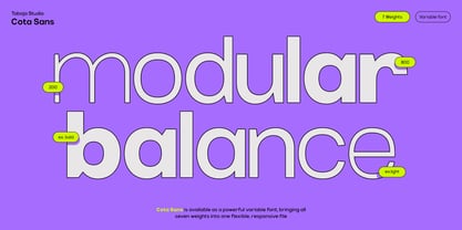 TBJ Cota Sans Font Poster 4