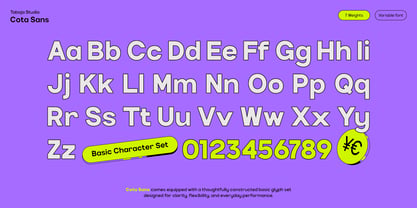 TBJ Cota Sans Font Poster 2