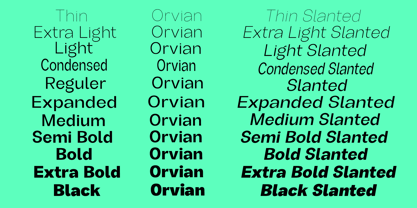 Orvian Font Poster 7