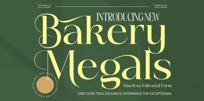 Bakery Megals Font Poster 1
