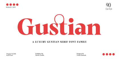 Gustian Font Poster 1