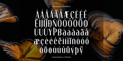 Focsio Font Poster 11