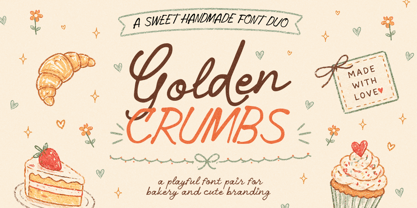 Golden Crumbs Font Poster 1