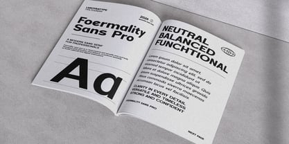 Foermality Sans Pro Font Poster 5