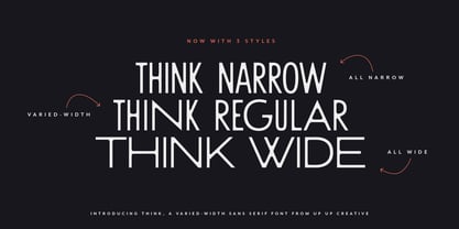 Think Font Poster 9