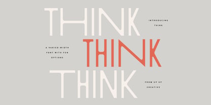 Think Font Poster 1