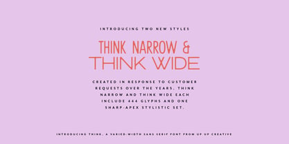 Think Font Poster 3