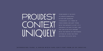 Think Font Poster 13