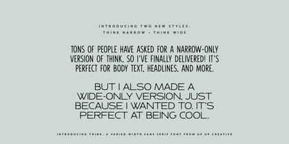 Think Font Poster 8