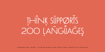 Think Font Poster 5