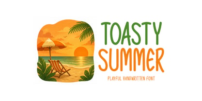 Toasty Summer Font Poster 1