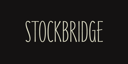 Stockbridge Display Font Poster 1