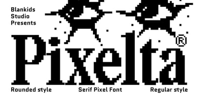 Pixelta Font Poster 1