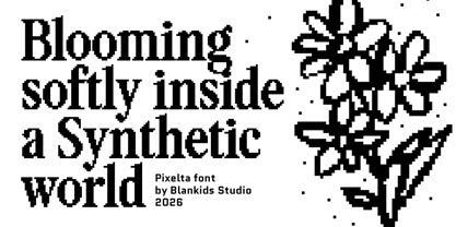 Pixelta Font Poster 8
