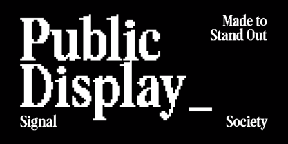Pixelta Font Poster 2