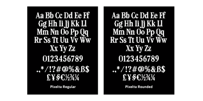 Pixelta Font Poster 12
