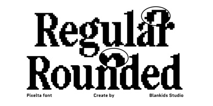 Pixelta Font Poster 3