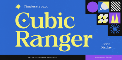 Cubic Ranger Font Poster 1