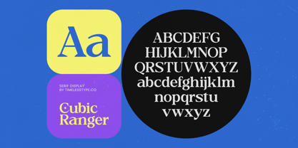 Cubic Ranger Font Poster 6