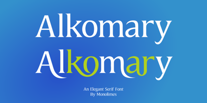 Alkomary Font Poster 1