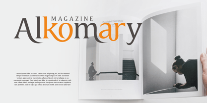 Alkomary Font Poster 4