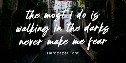 Hardpaper Font Poster 9