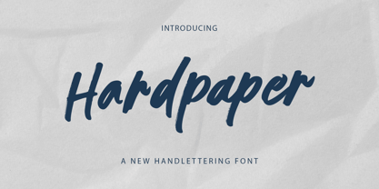 Hardpaper Font Poster 1
