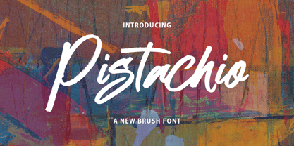 Pistachio Brush Font Poster 1