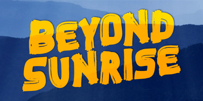 Beyond Sunrise Font Poster 1
