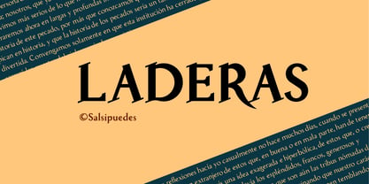 Laderas Font Poster 1