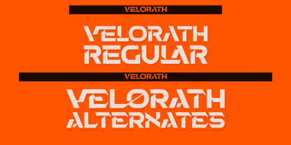 Velorath Font Poster 4