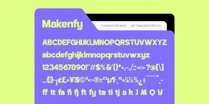 Makenfy Font Poster 6